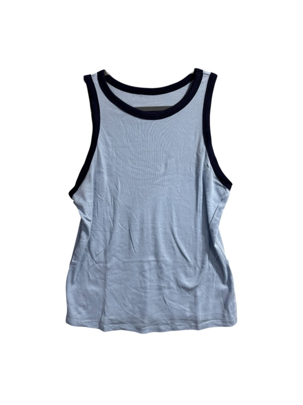 A New Day Tank Top XXL Light Blue Ribbed Sleeveless Casual